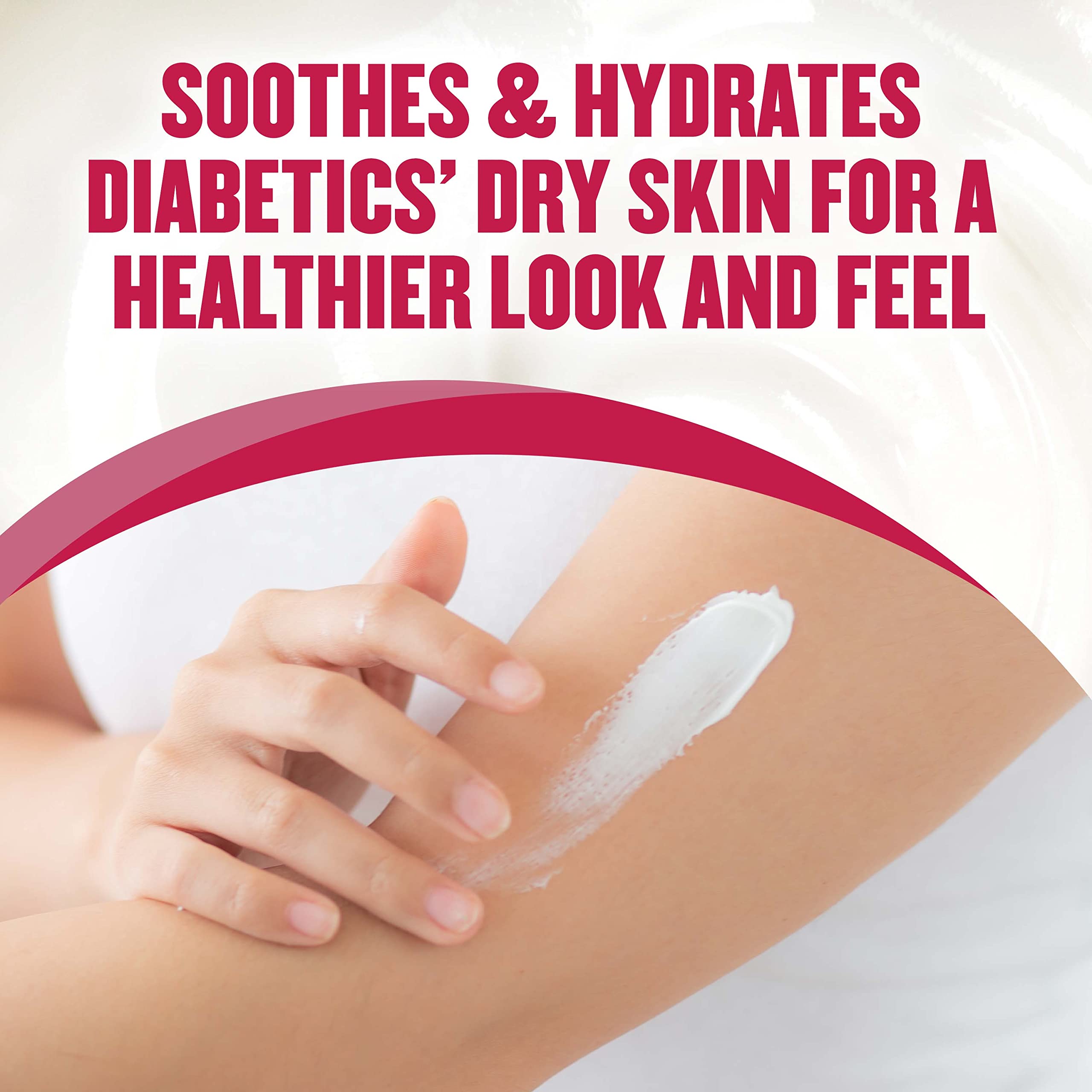 Gold Bond Diabetics' Dry Skin Relief Lotion non-greasy hydration after shower