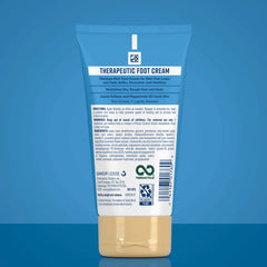 Close-up of nongreasy texture on skin after applying Gold Bond Foot Cream.