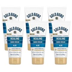 Gold Bond Healing Hand Cream 3 oz bottle with Aloe hydrates hands.