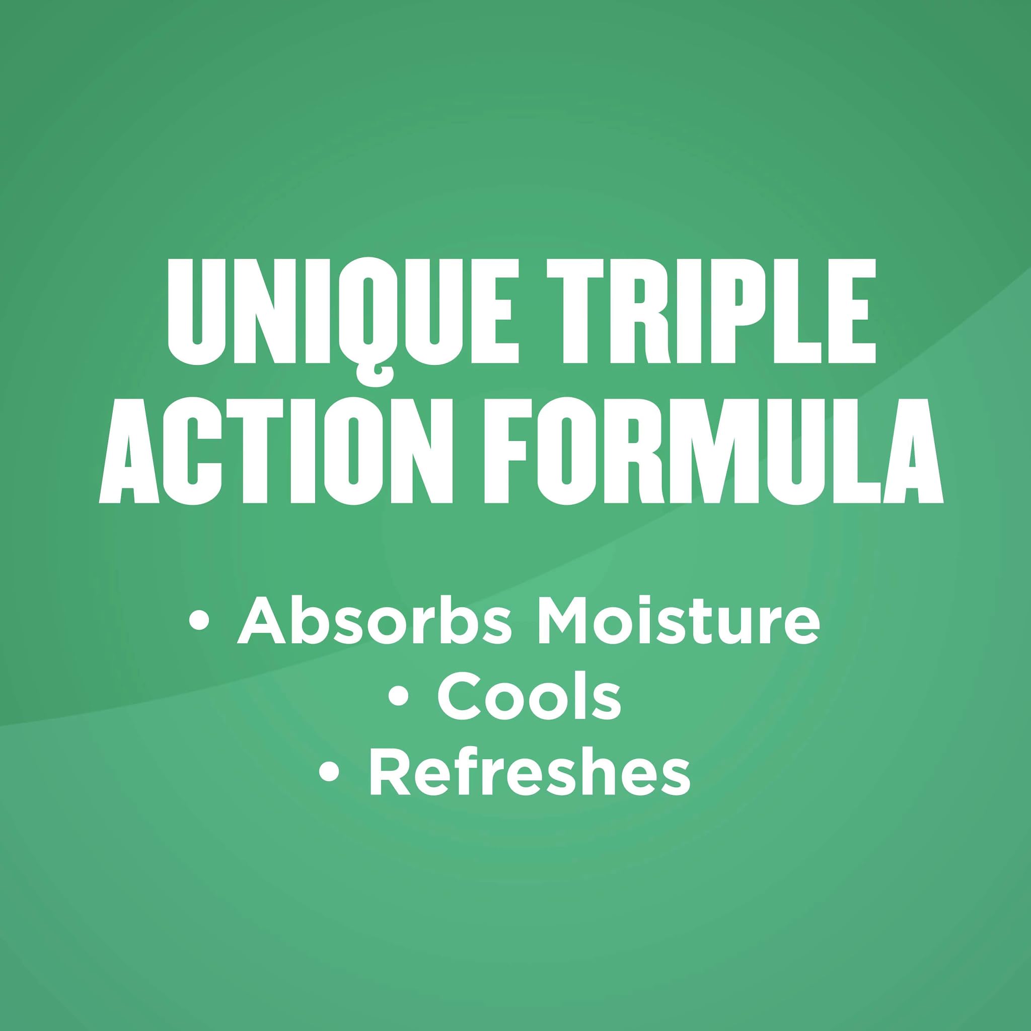 After-shower use with Refresh 360 for cool, dry skin.