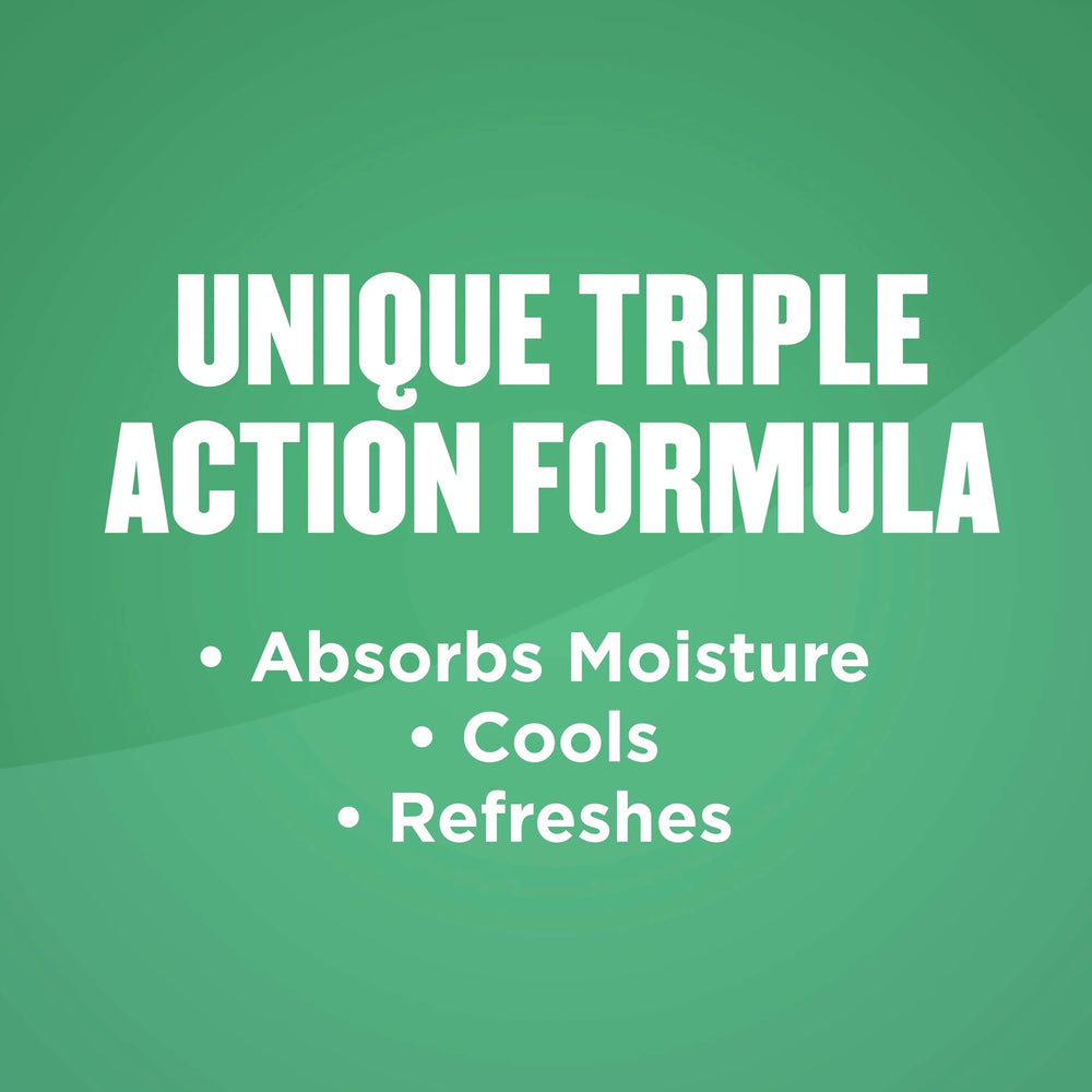 After-shower use with Refresh 360 for cool, dry skin.