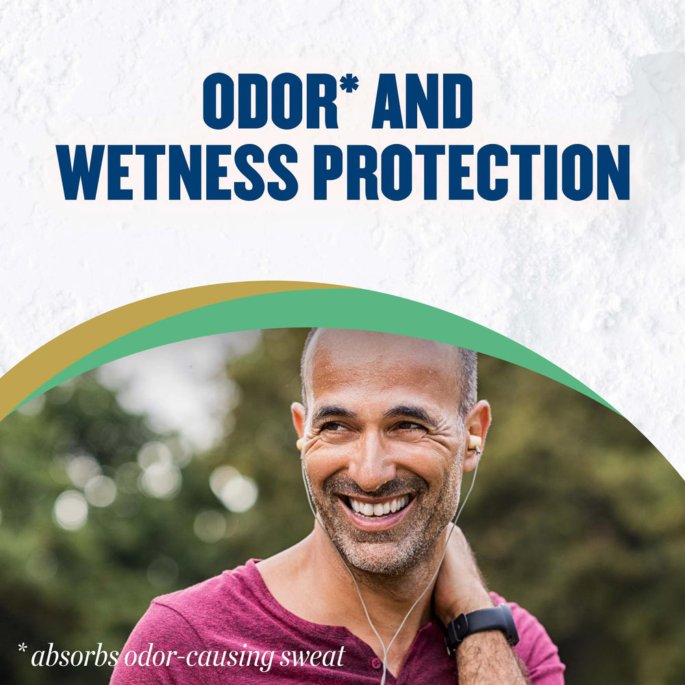 Pre-workout application demonstrated for odor and moisture control.