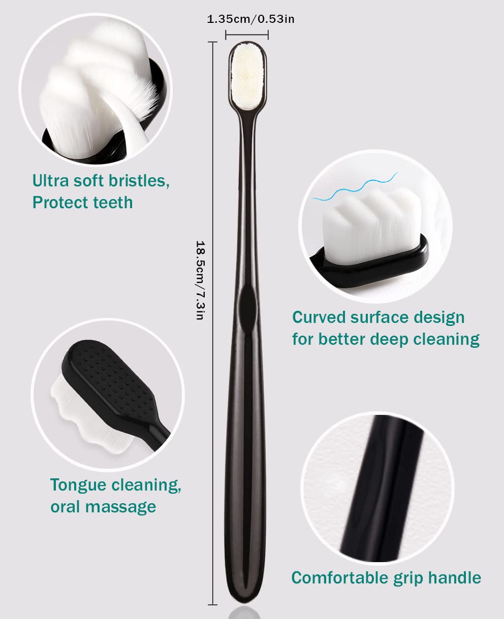 GOLD DAWN wave-brush surface enables deeper, gentler cleaning for sensitive gums