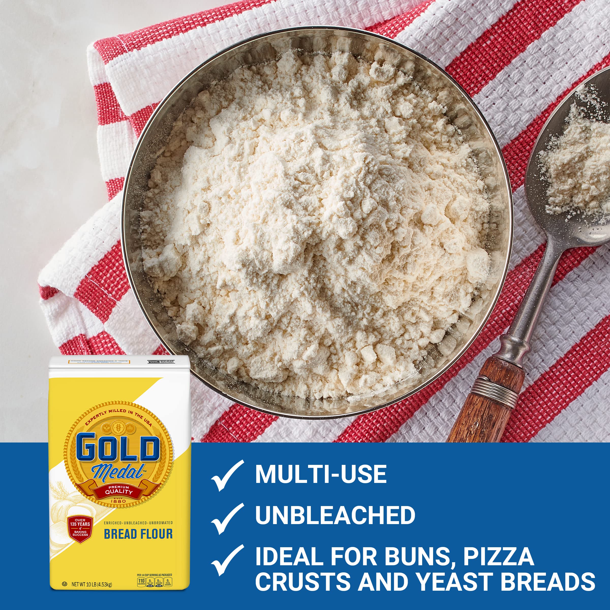 Gold Medal Bread Flour buns and rolls rising with soft crumb
