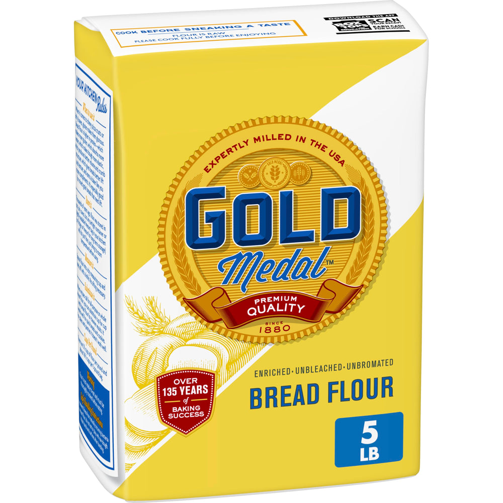Gold Medal Bread Flour loaf-oven: ideal lift for a homestyle loaf and crust.