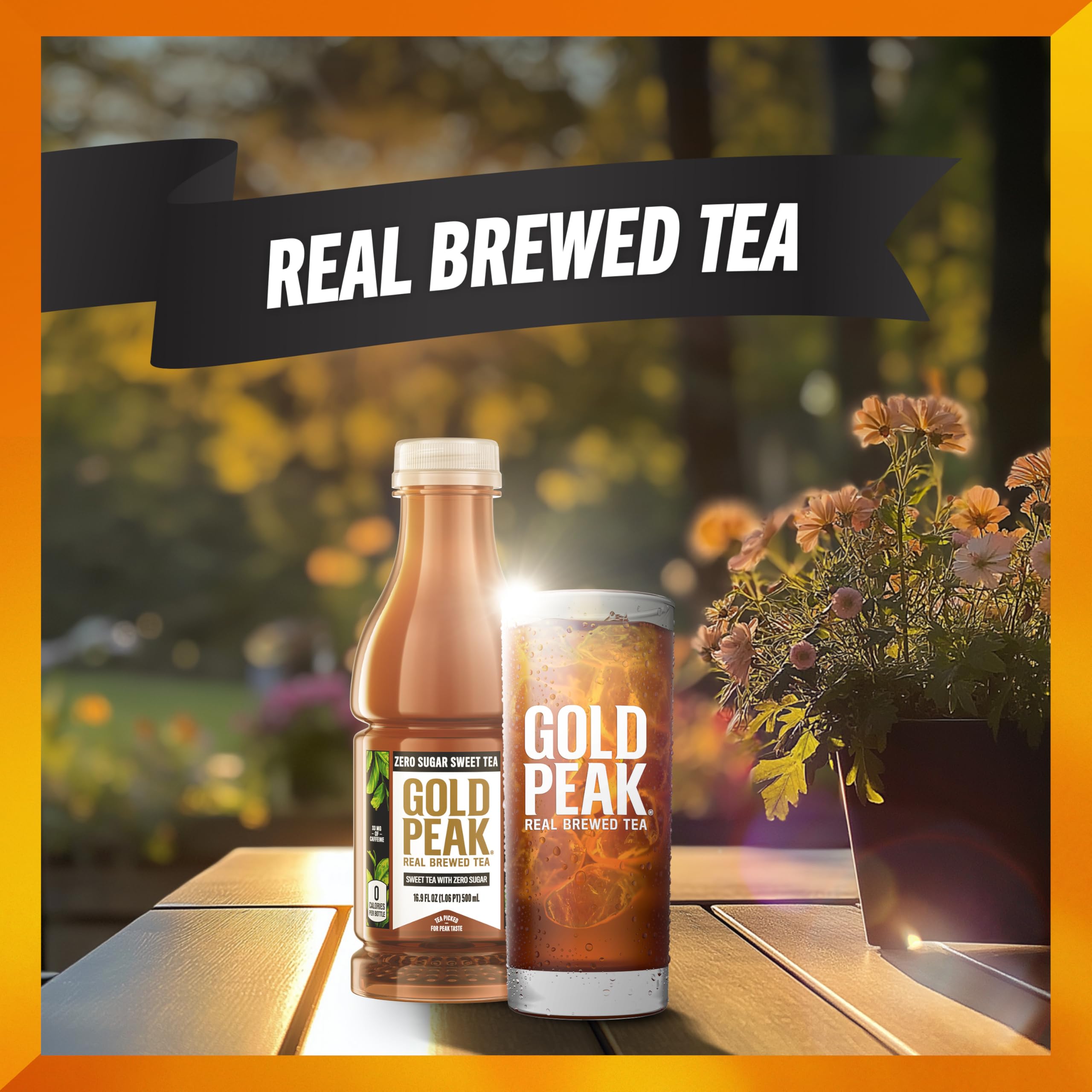 Gold Peak served in glass with ice, ideal for gatherings.