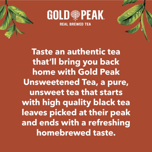 Gold Peak Unsweetened Tea shelf display communicates convenience and everyday refreshment.