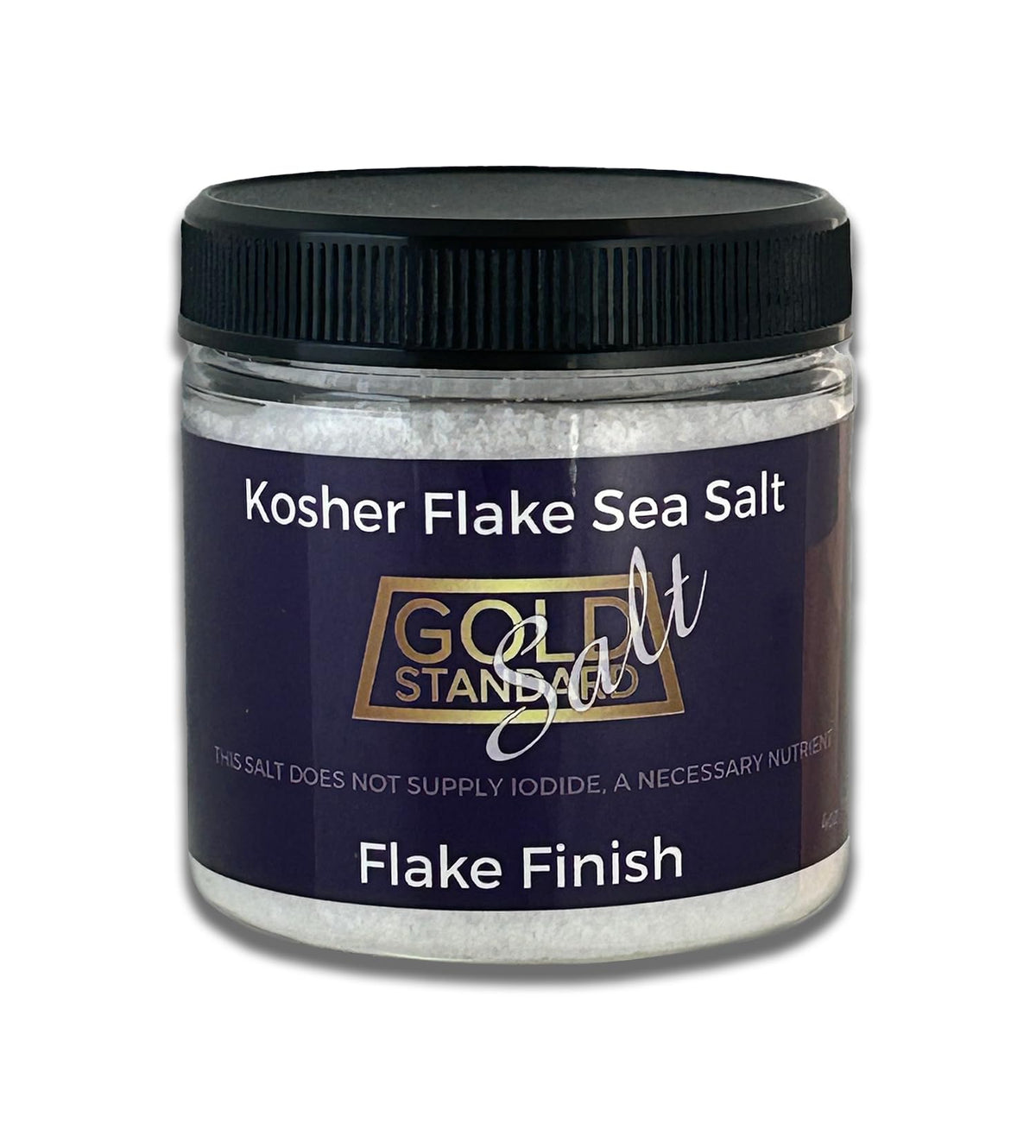 Gold Standard Salt kosher-certified flake salt in packaging for freshness on the go.