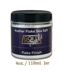Gold Standard Salt flaky finish highlights delicate texture for finishing dishes.
