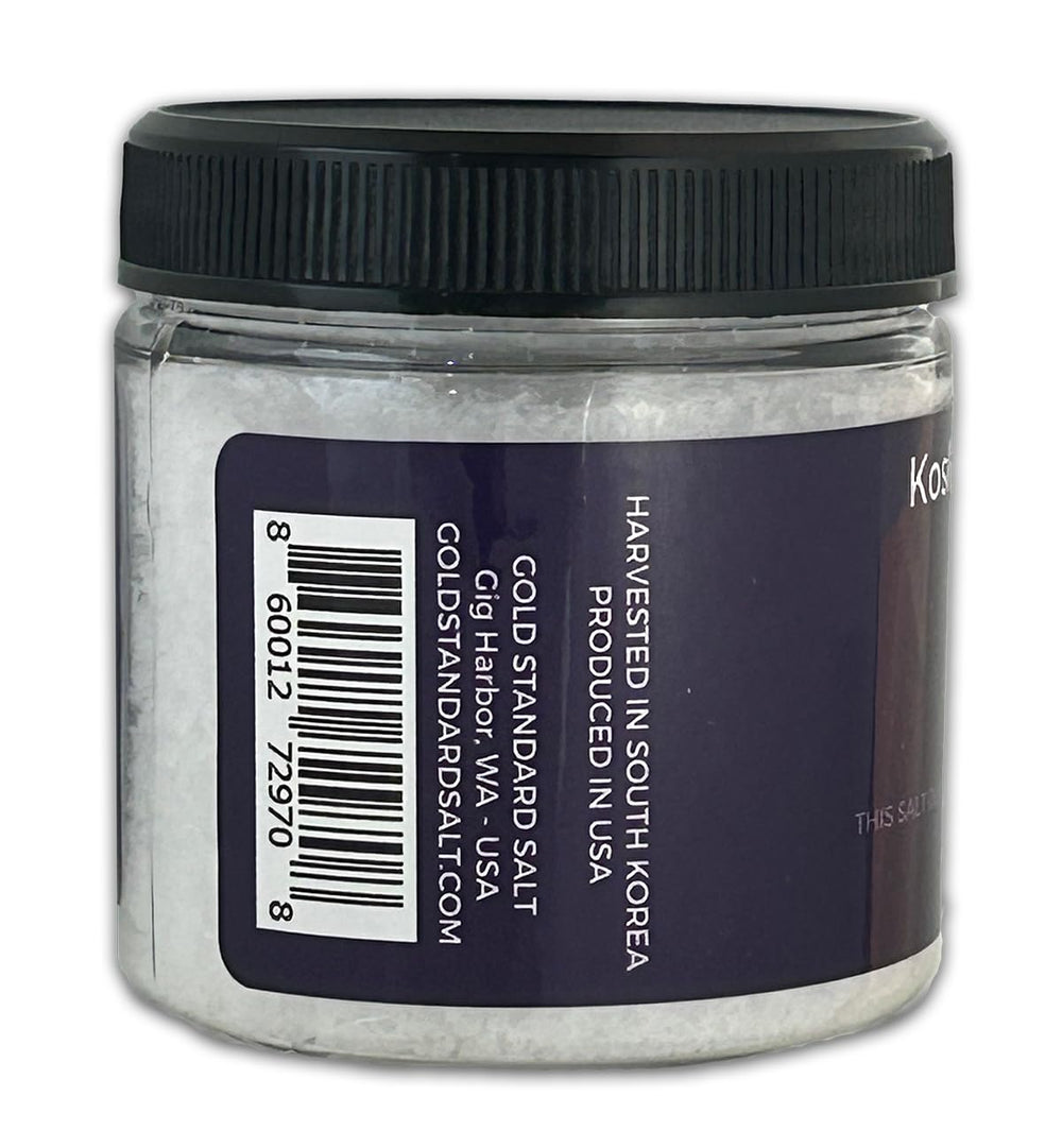 Gold Standard Salt versatile seasoning for meats, vegetables, and baked goods.