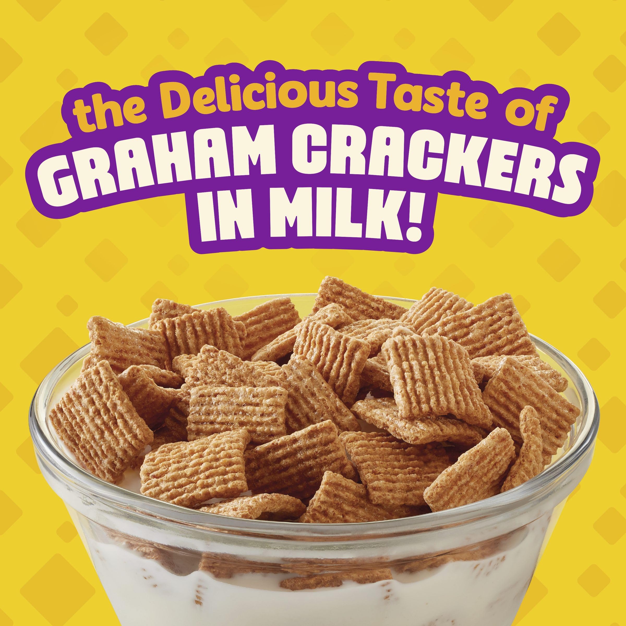 Golden Grahams graham cracker taste shown in a classic morning bowl.