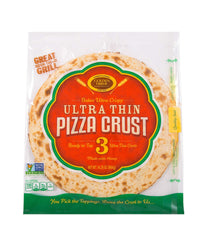 Golden Home Ultra Thin 12 inch crusts in a box, ready for baking