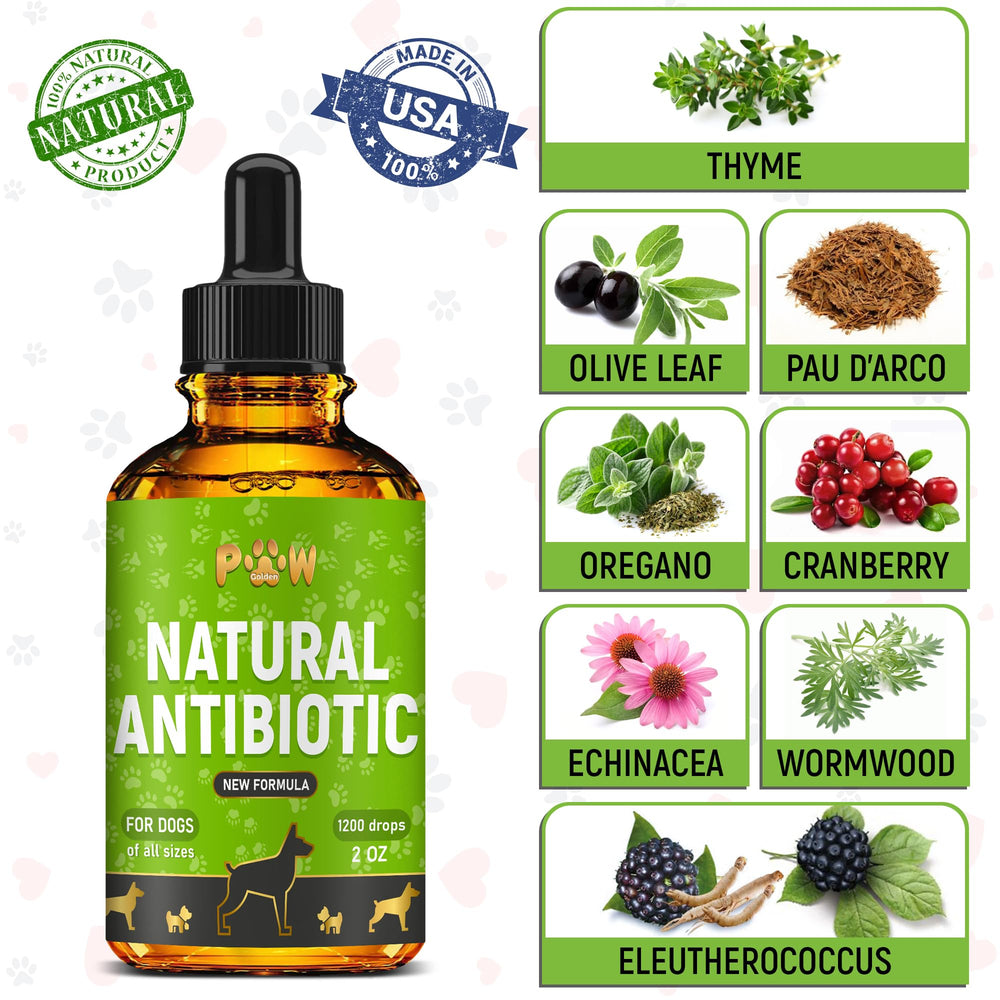 Golden Paw cranberry and oregano blend for dogs promotes natural comfort