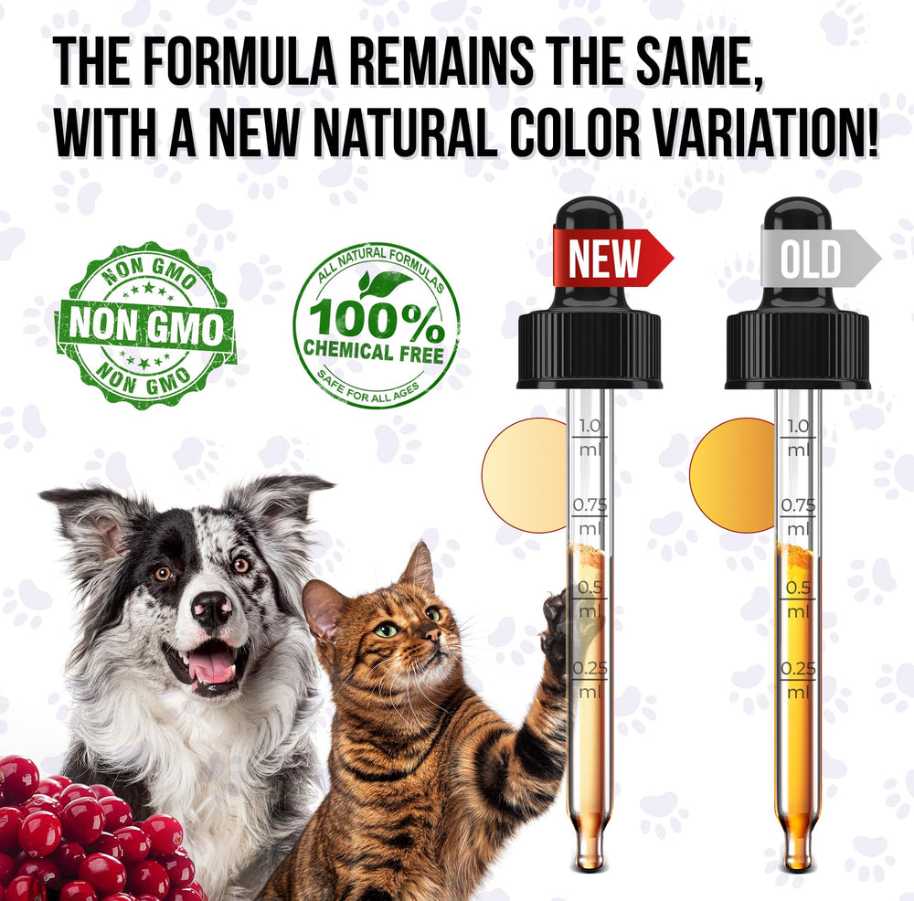 Golden Paw gouttes-dosage-vitamines-liquide, administration simple dans l’alimentation.