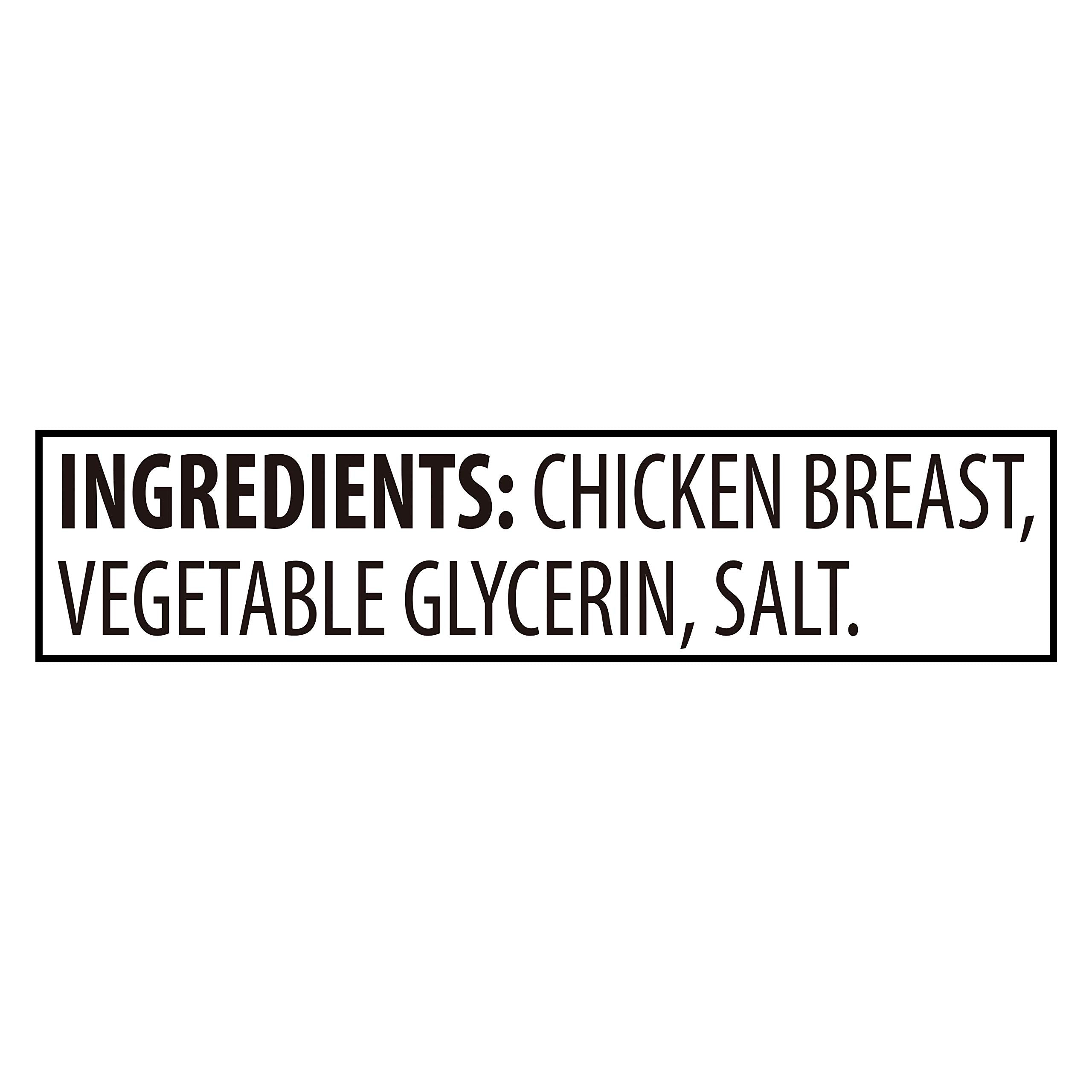 Golden Rewards Chicken Jerky 64oz packaging close-up communicates value and protein-rich snack.