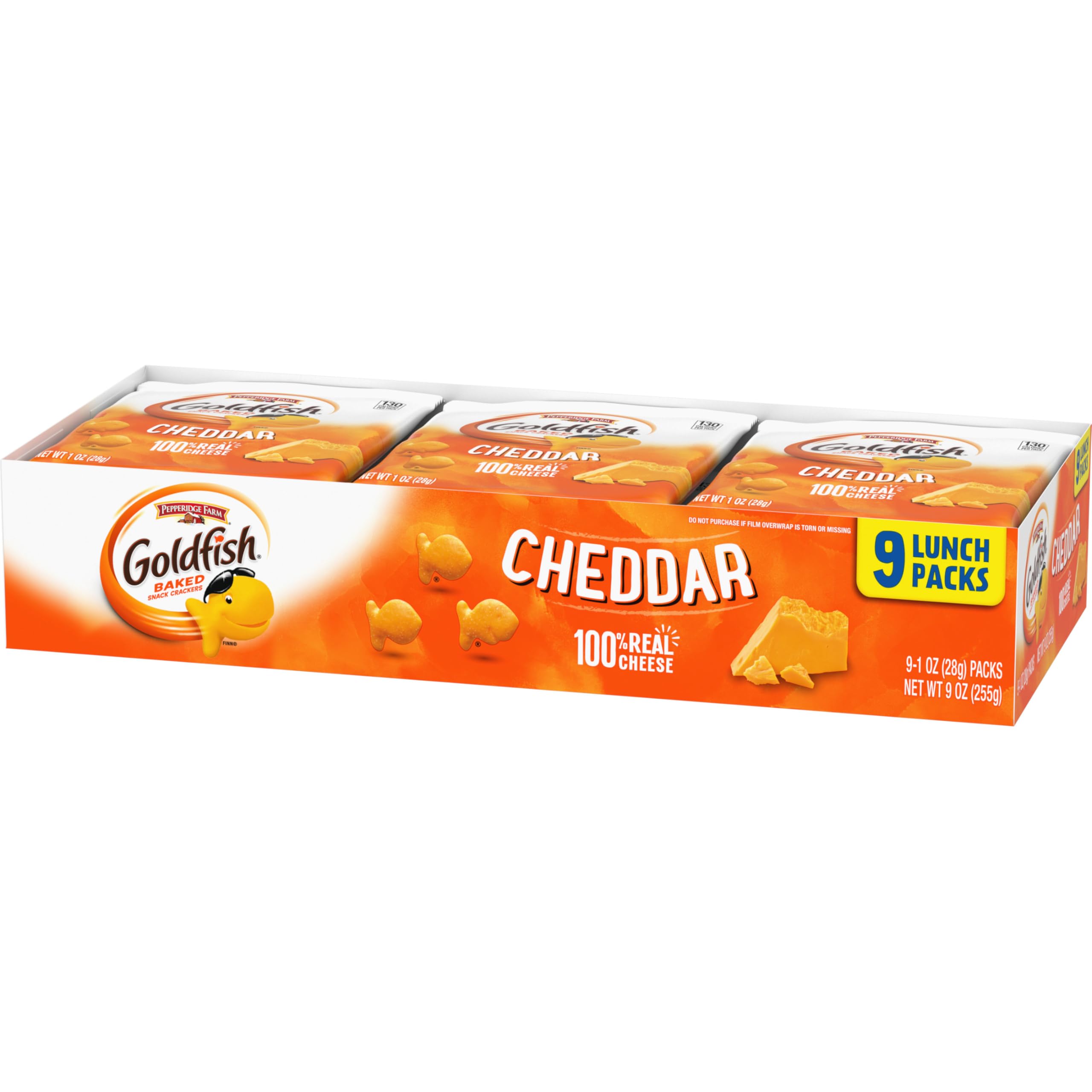 Goldfish Cheddar Cheese Crackers family snack time, easy grab-and-go.