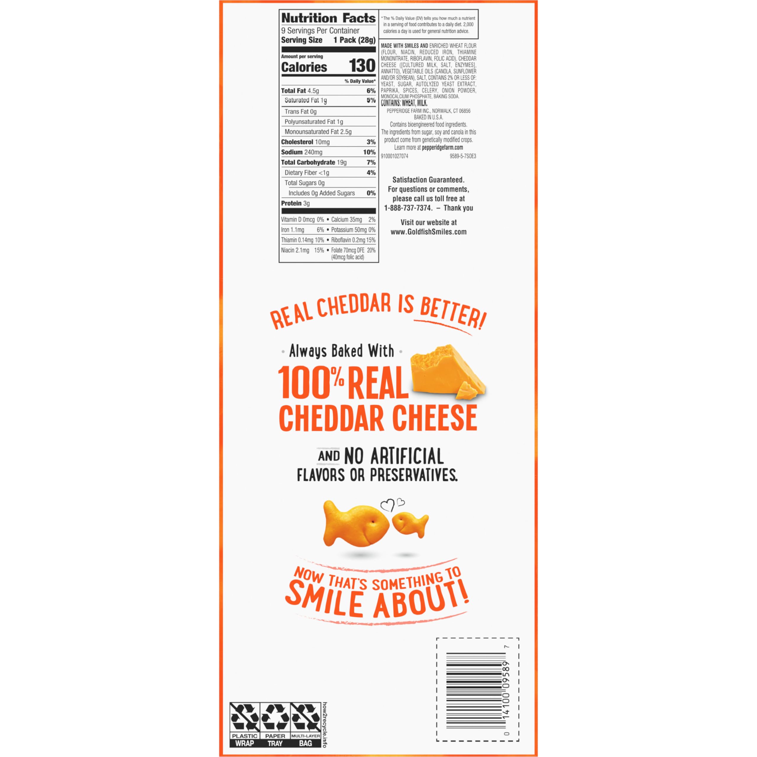 Goldfish Cheddar Cheese Crackers soup crackers idea, add crunch.