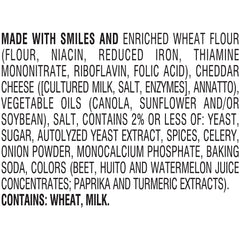 Goldfish Colors Cheddar crackers in lunchbox, a colorful pairing for kids and adults.