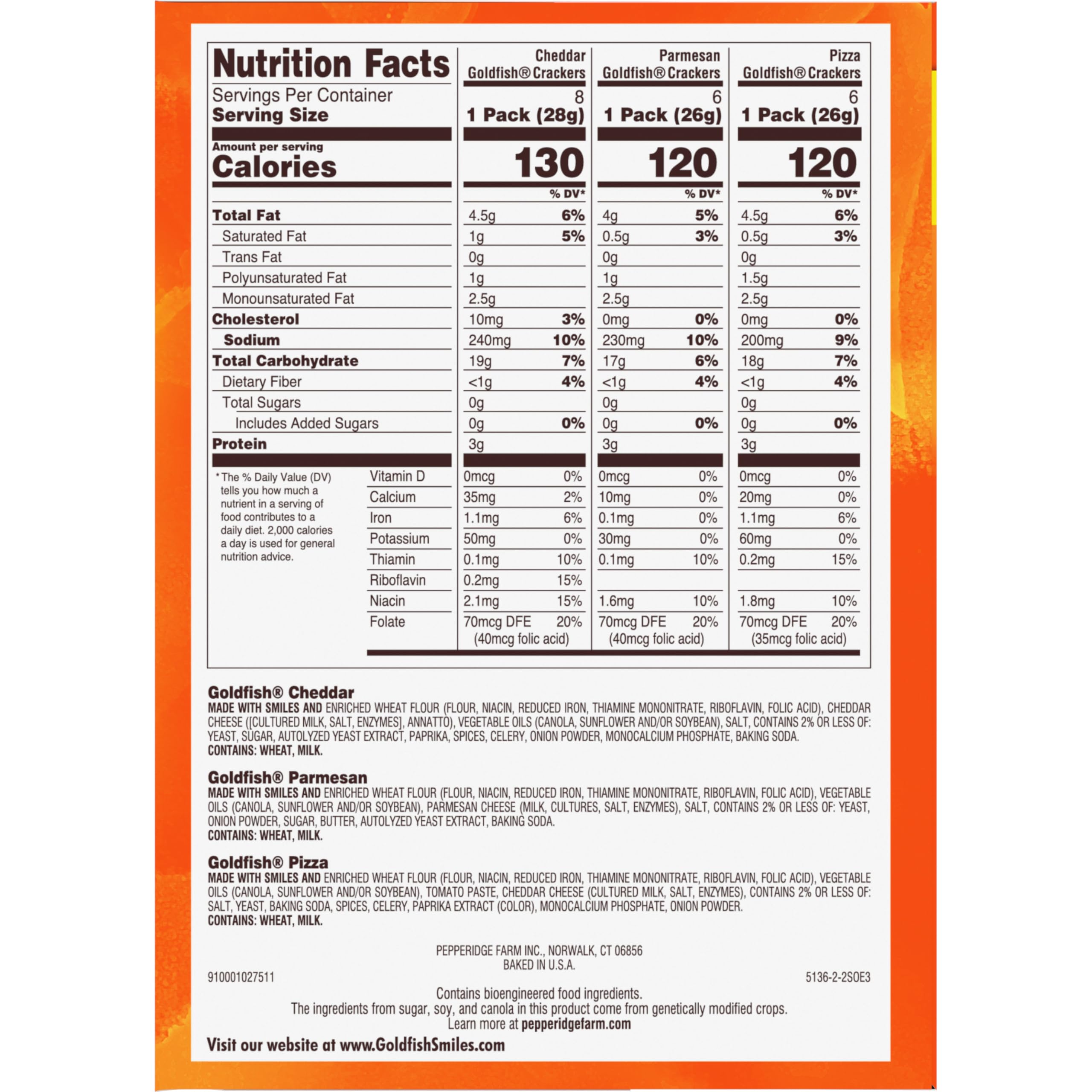 Goldfish crackers as a quick, shareable snack at home