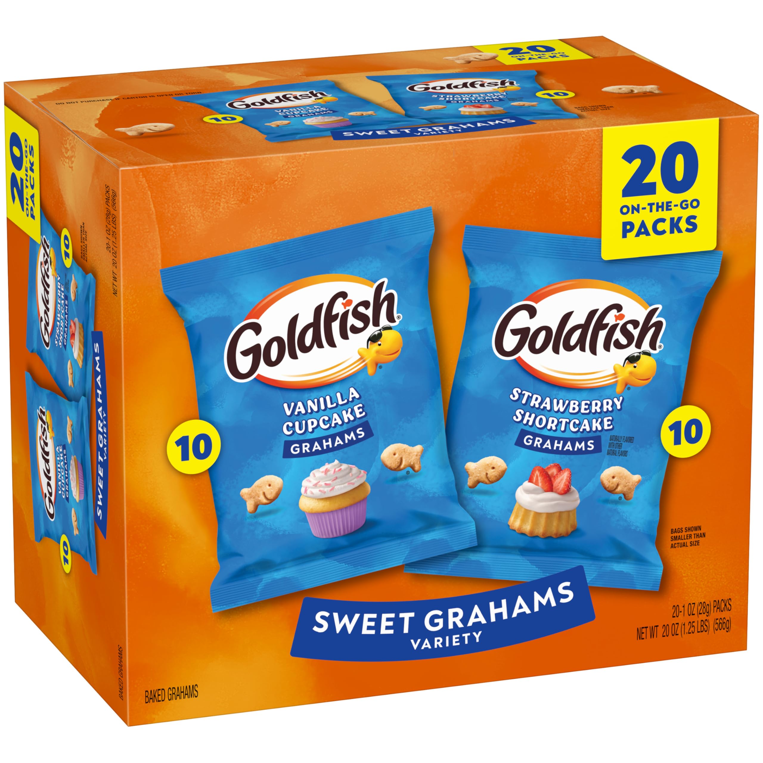 Snack-ready Goldfish Grahams in a lunchbox for after-school moments.
