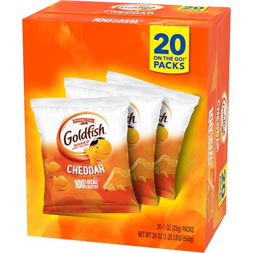 Goldfish kid-friendly snack, perfect for backpacks and purses.