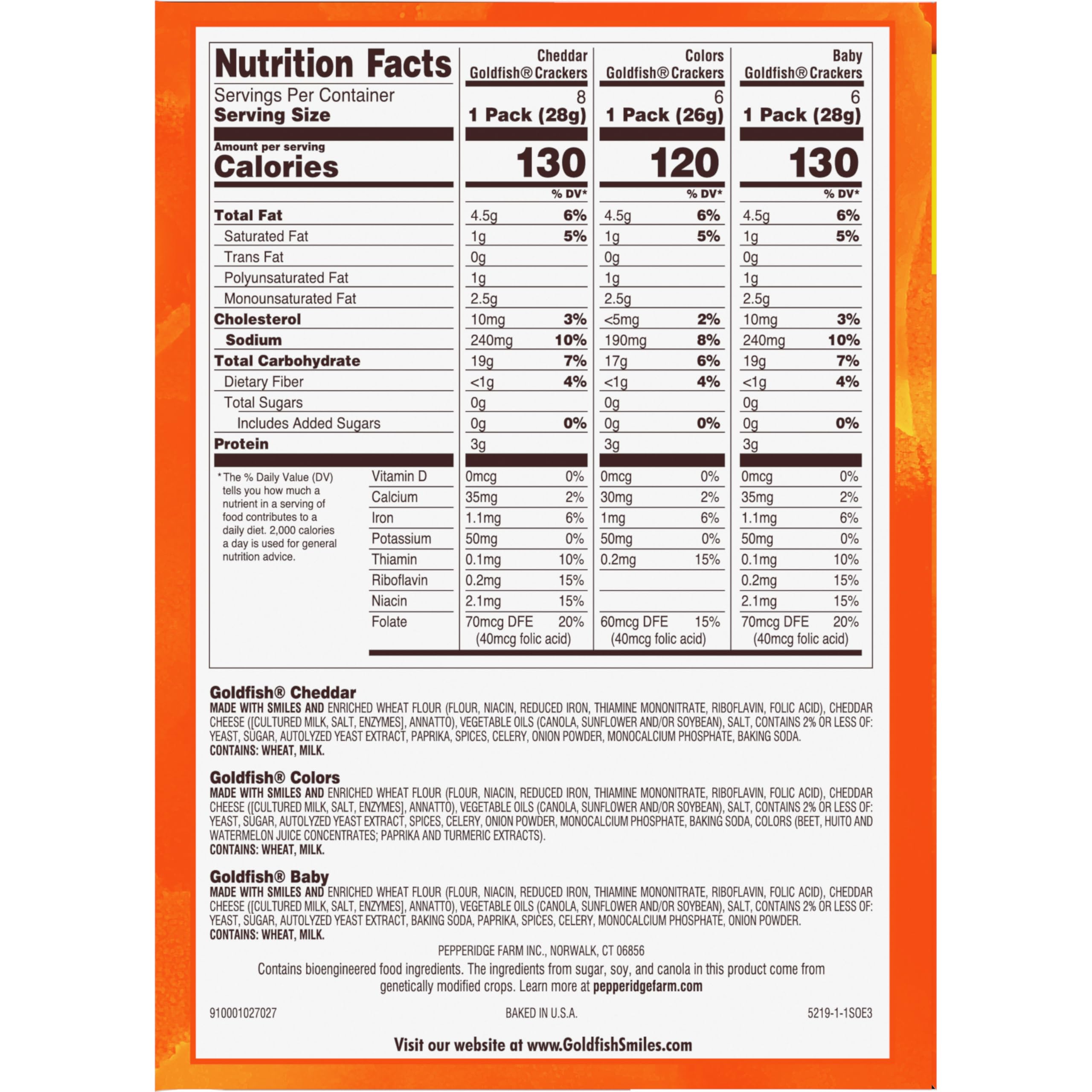 Goldfish lunch-side crackers easily sprinkle into soups or salads.