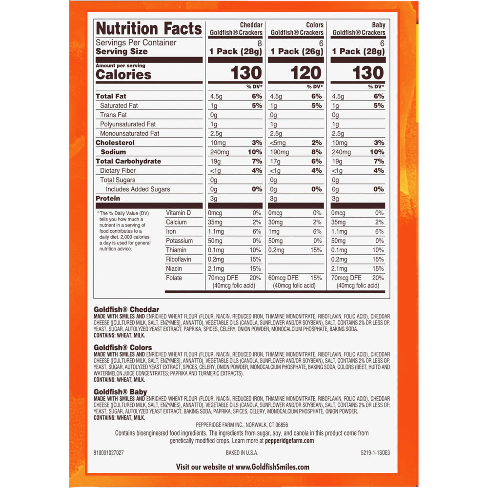 Goldfish lunch-side crackers easily sprinkle into soups or salads.