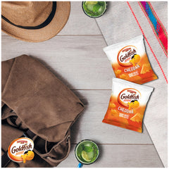 Goldfish crackers ideal for school lunches in a portable lunchbox pack.