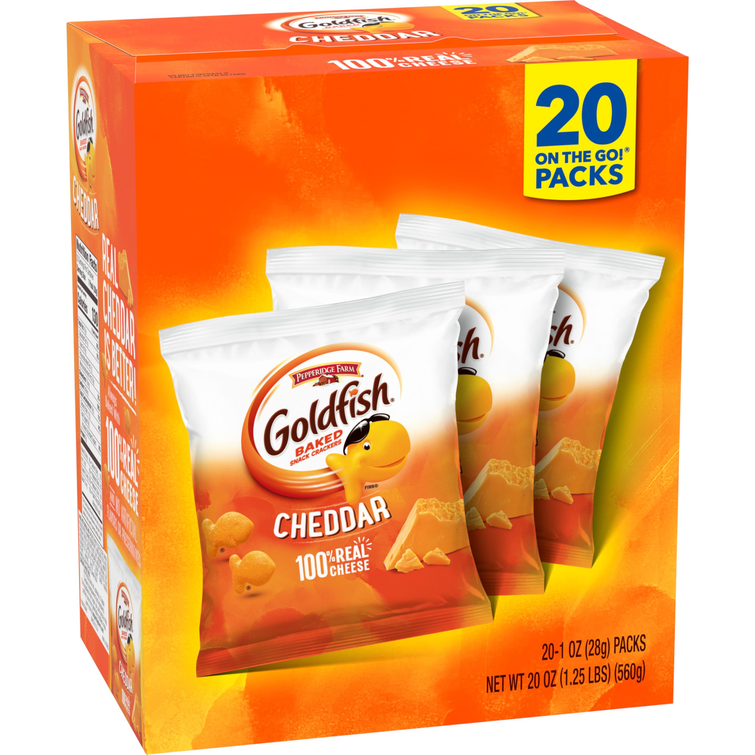 Goldfish office snack pack for quick, satisfying breaks at work.