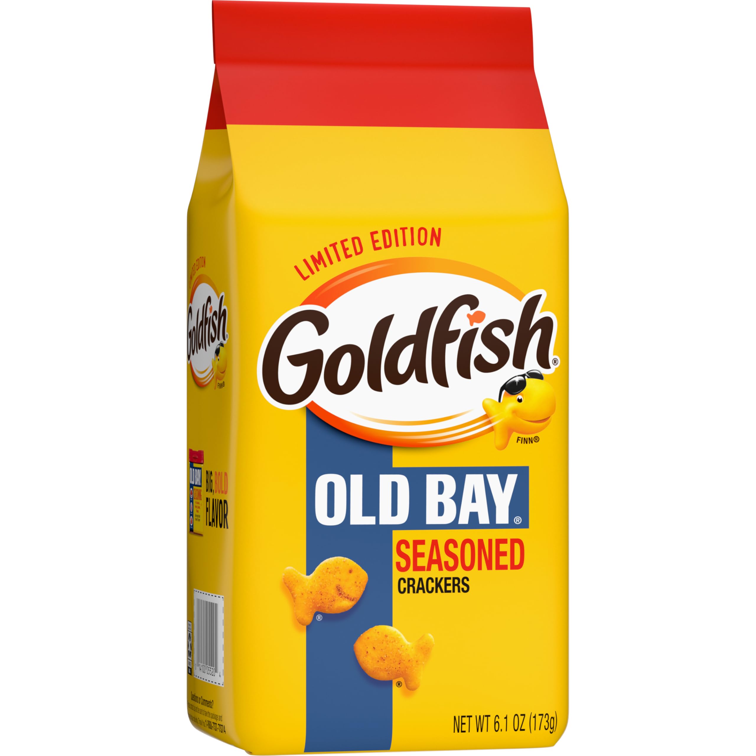 Goldfish Old Bay crackers with party setup suggests shareable bites