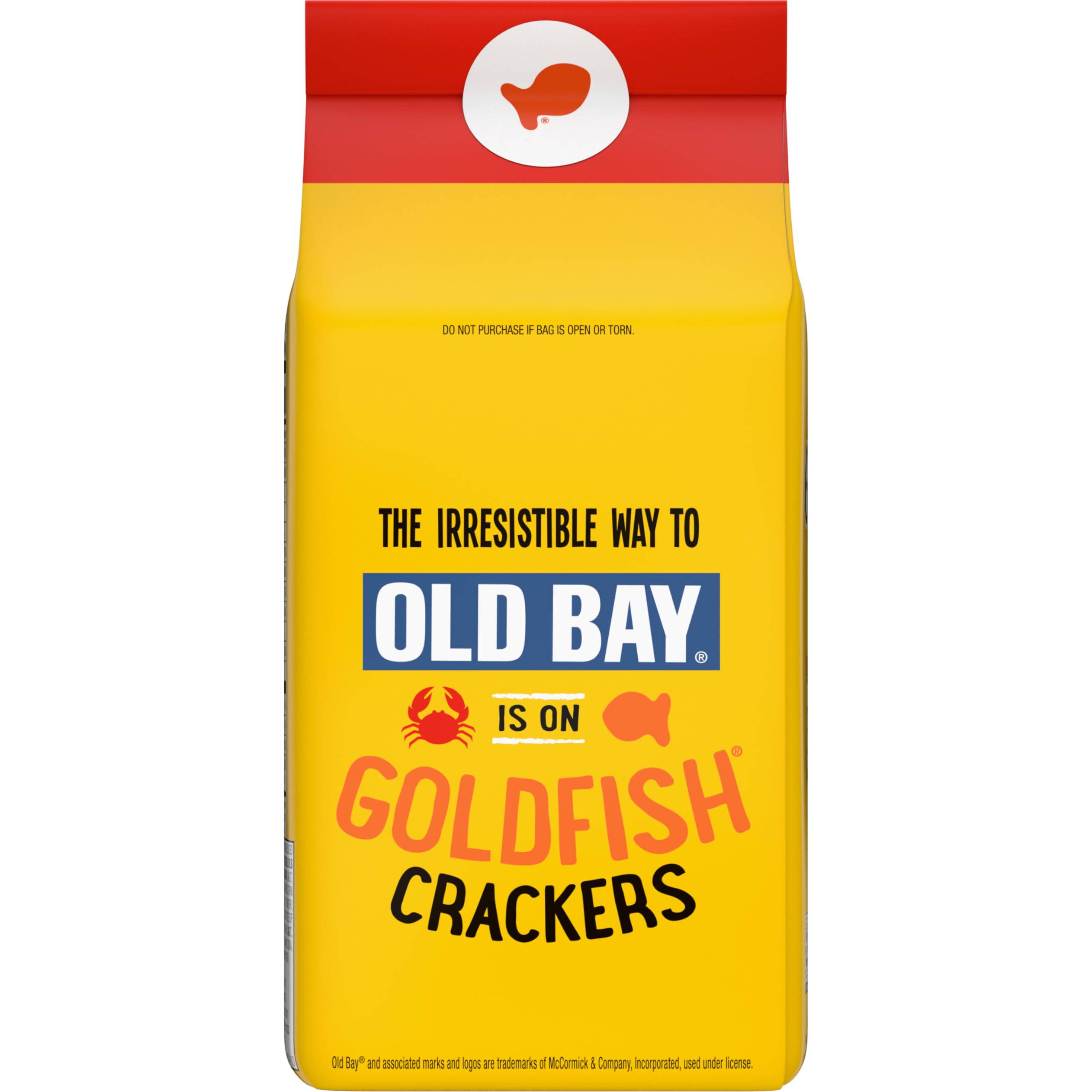 Goldfish Old Bay crackers used as soup or salad topping