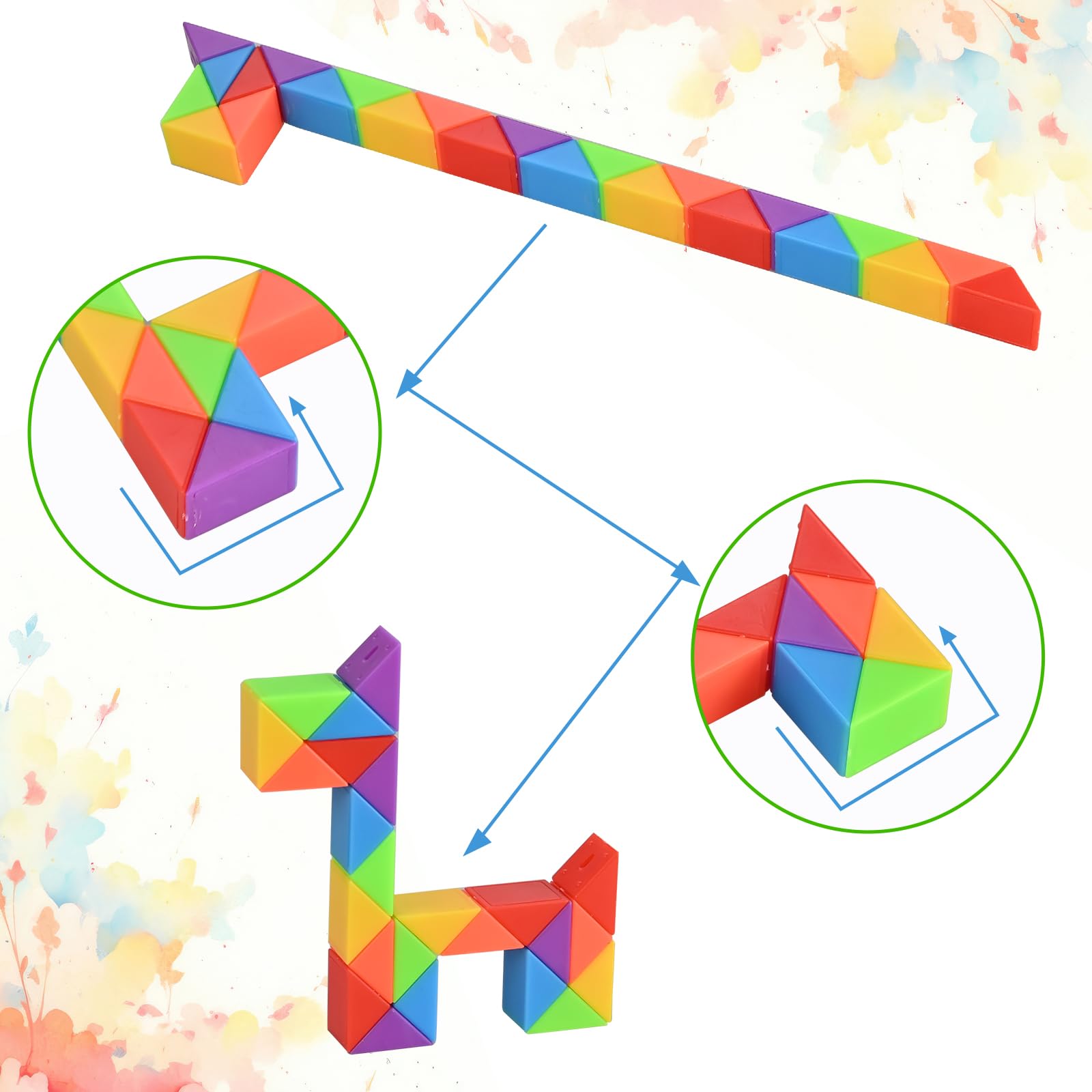 GOLDGE mini cube puzzle creative-shapes guide sparks imagination.