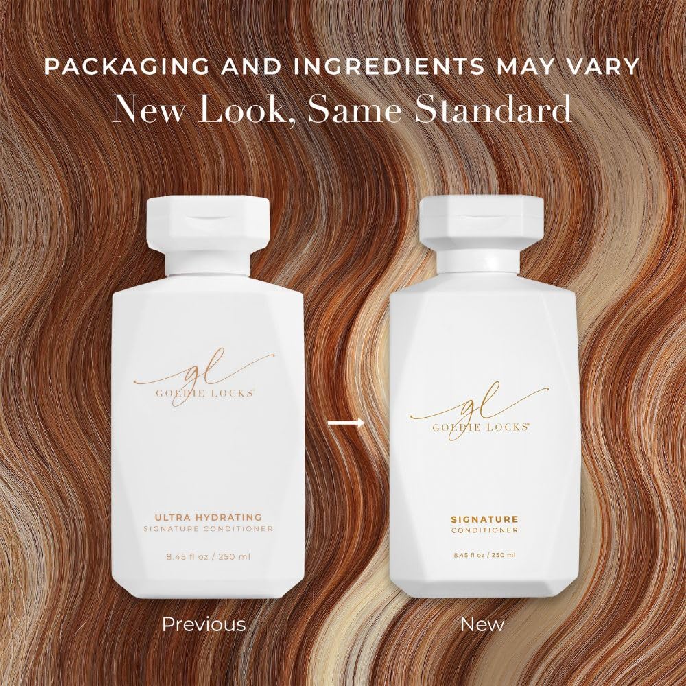 Close-up texture of Goldie Locks conditioner for lightweight hydration