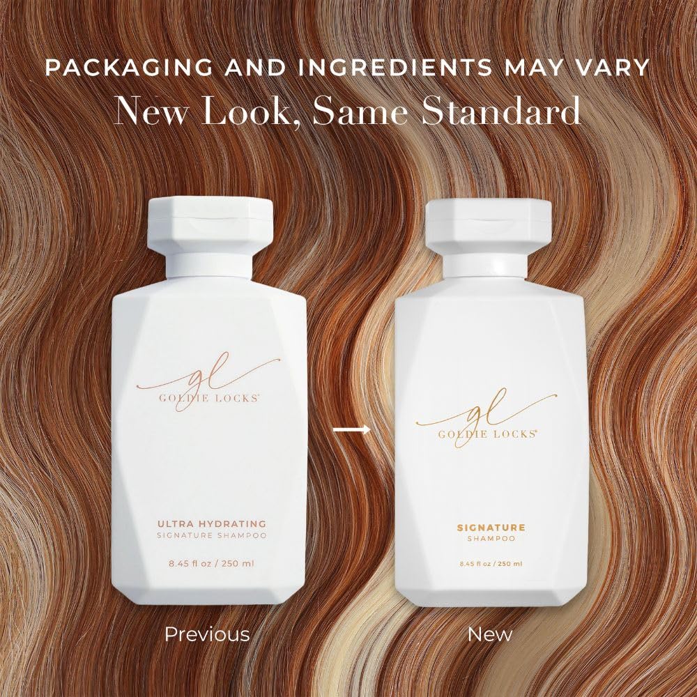 Goldie Locks Ultra Hydrating Shampoo lather demonstrates gentle cleansing for extensions.