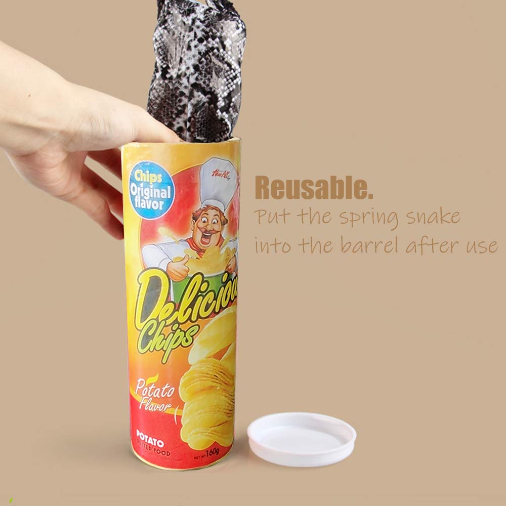 GOLF prank potato chip can used as Halloween party prop to create playful scares.