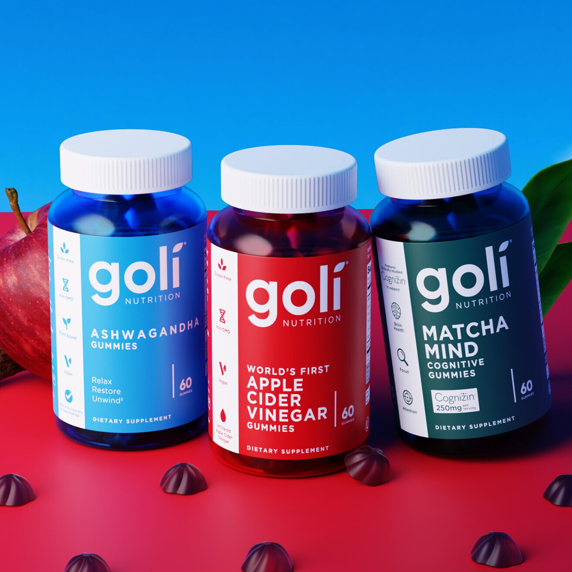 Goli gummies on a nightstand ready for unwind routines