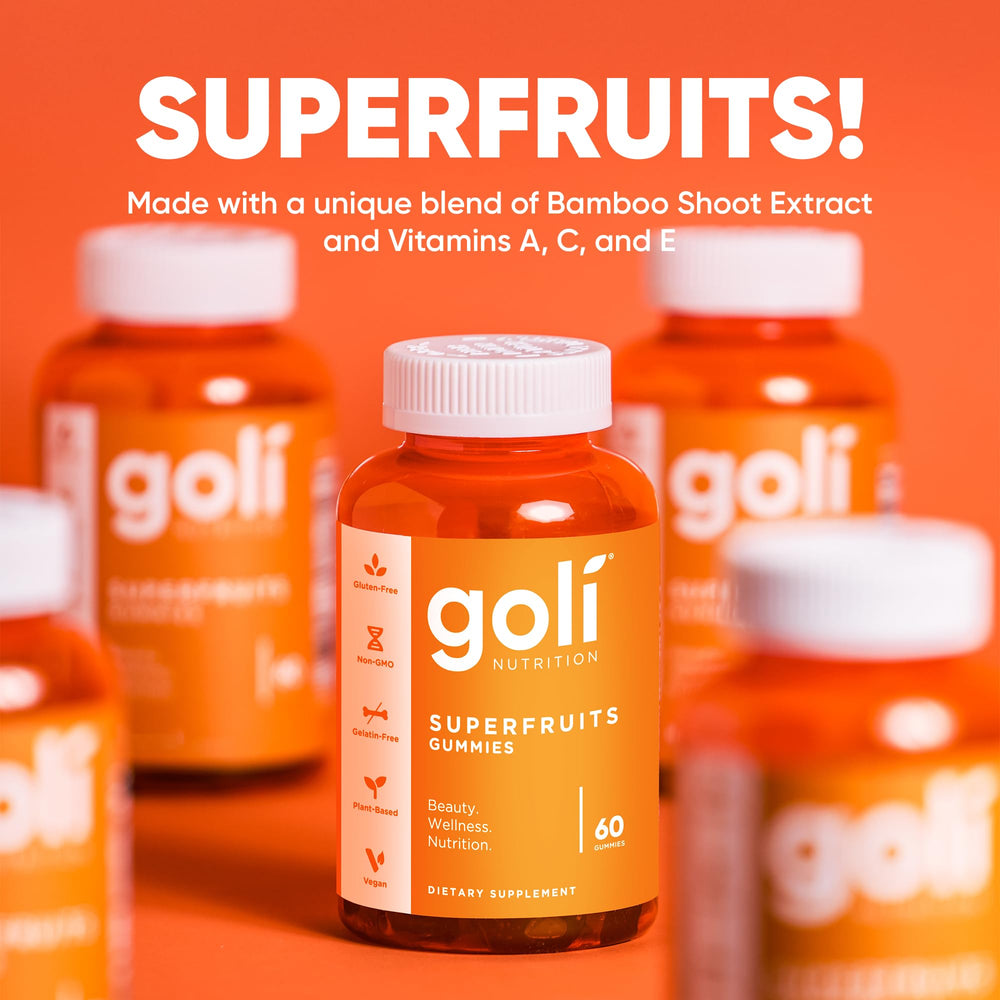 Goli bamboo silica and vitamin C blend supporting collagen formation.
