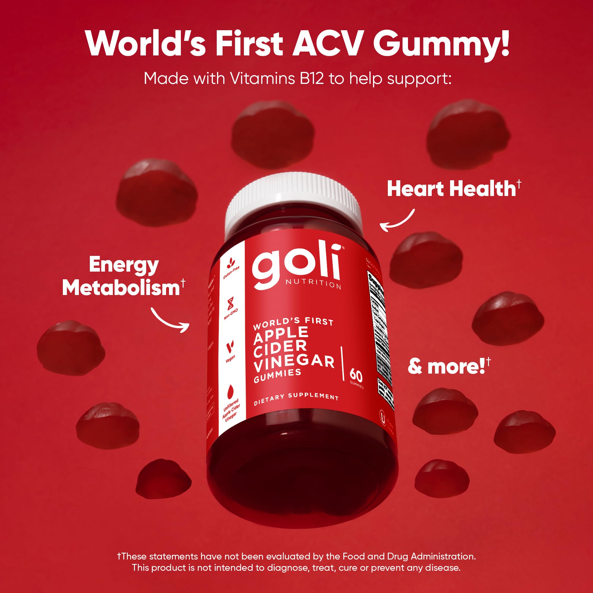 Goli beetroot and pomegranate provide natural color in gummies.