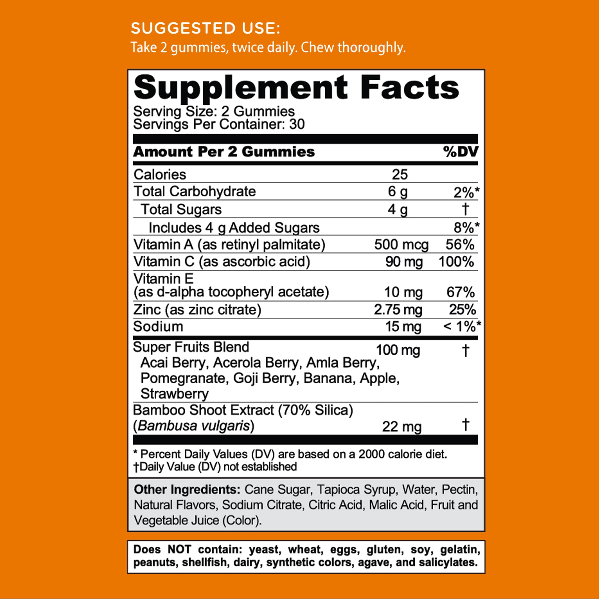 Made in a USA facility with allergen-free production standards.