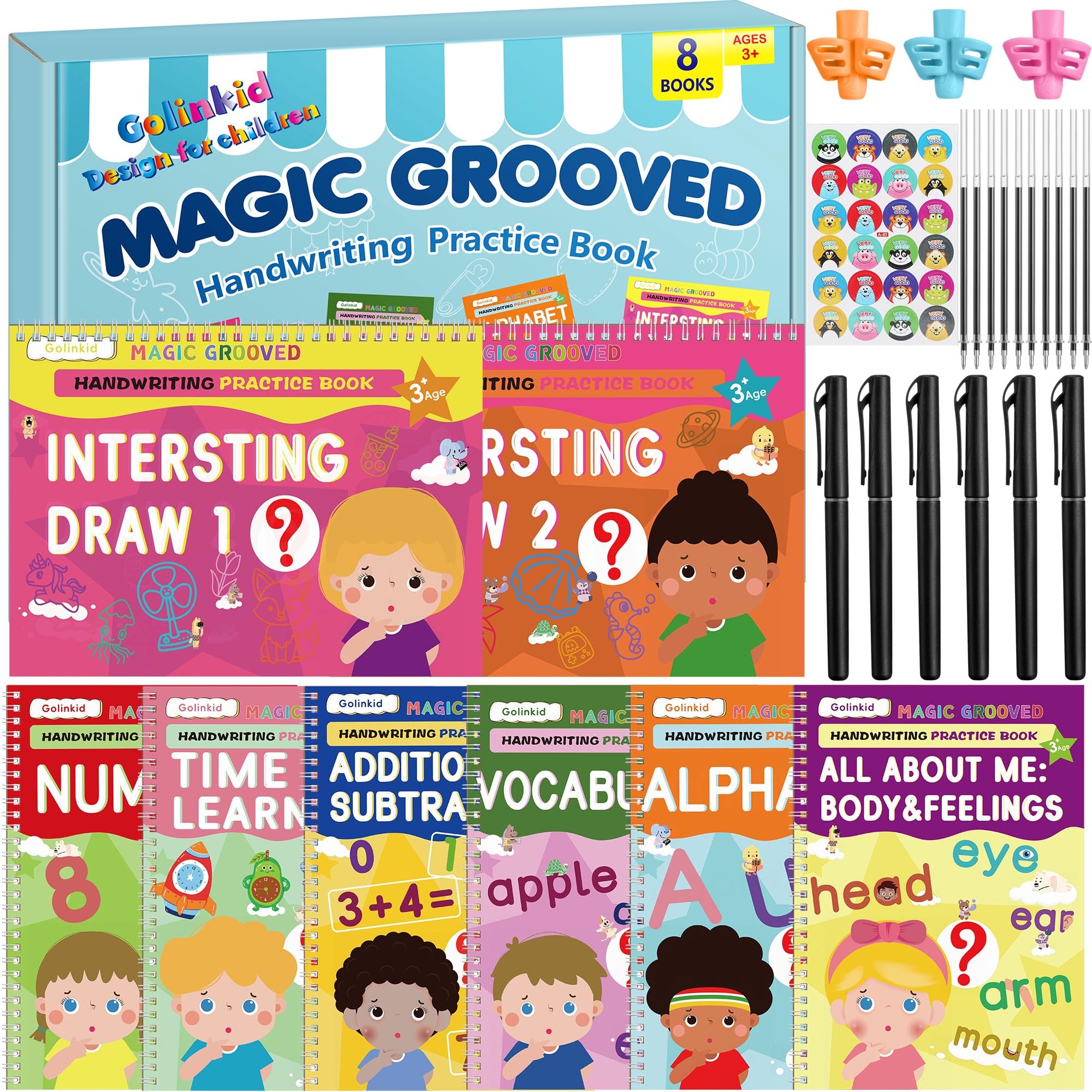 Time learning page supporting concepts and fine motor skills