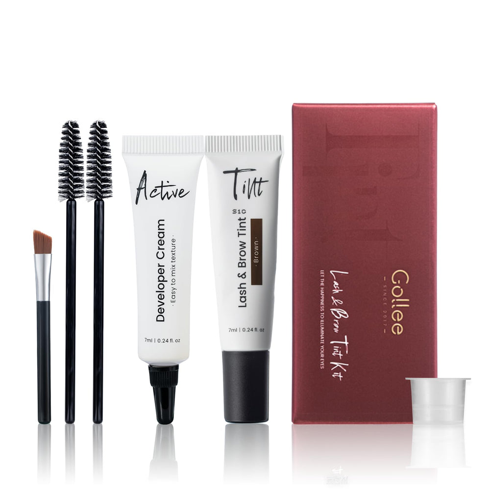 Gollee Lash Color Kit Brown packaging with easy at-home applicator
