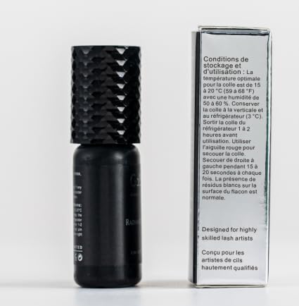 Precision-tip application hint alongside glue bottle for careful lash styling