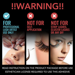 Golleepro eyelash glue cap closeup highlighting precise salon application