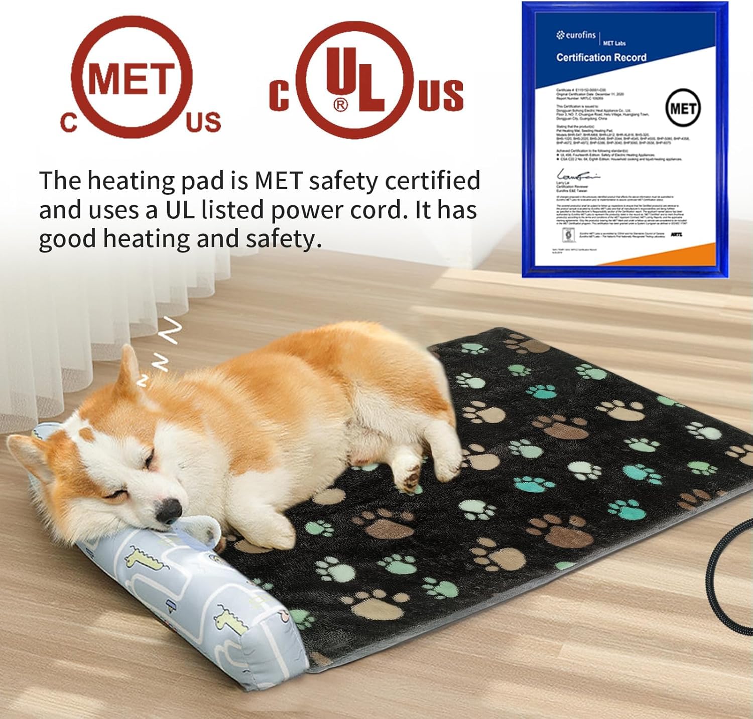 GOLOPET eight-layer safety design reduces burn risk for pets.