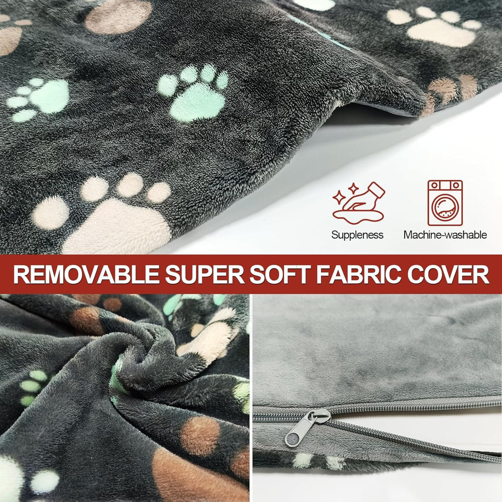 GOLOPET plush fabric cover offers a soft resting surface.
