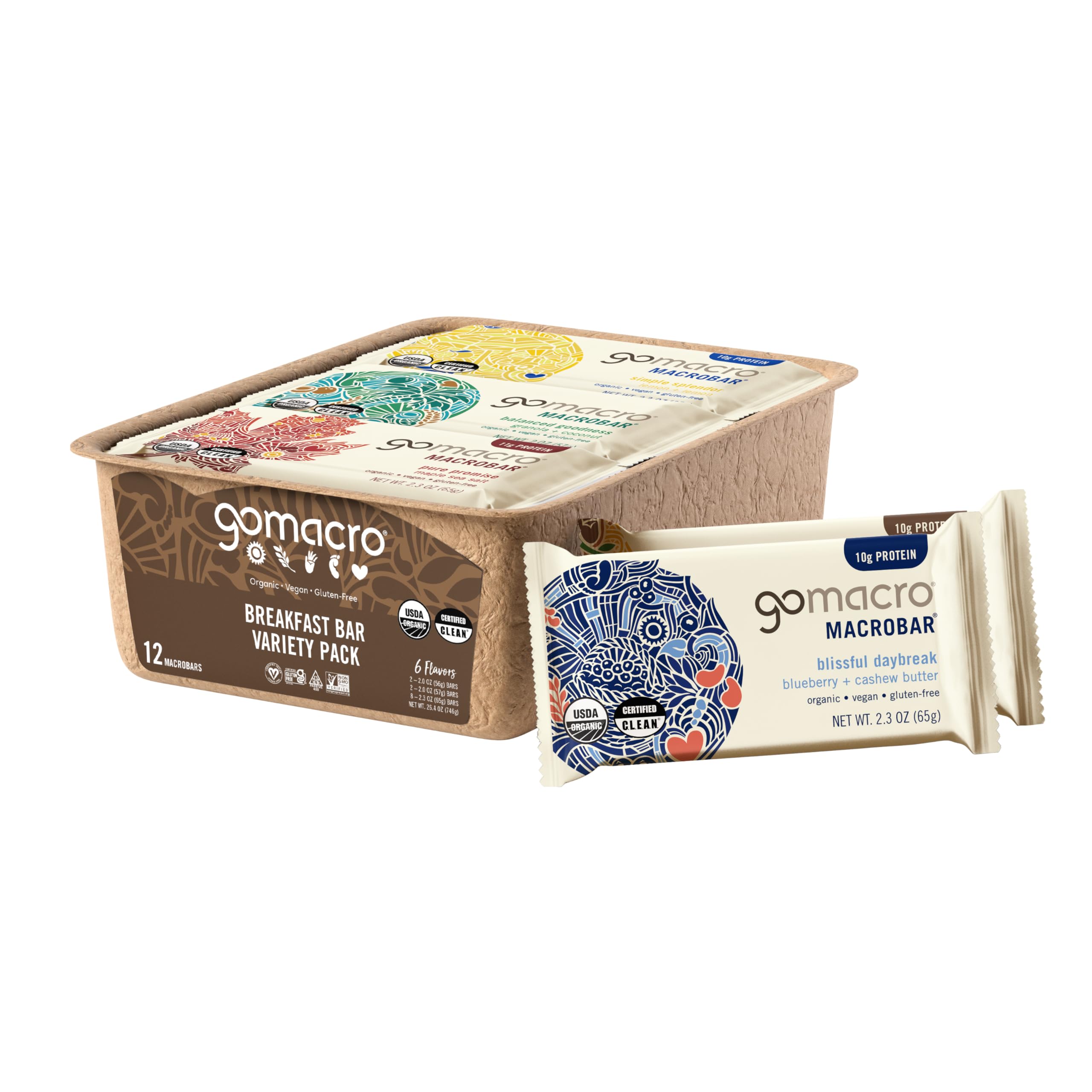 GoMacro Macrobar Breakfast Banana Almond Butter, convenient energy on the go