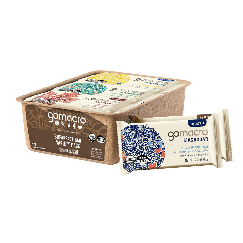 GoMacro Macrobar Breakfast Banana Almond Butter, convenient energy on the go