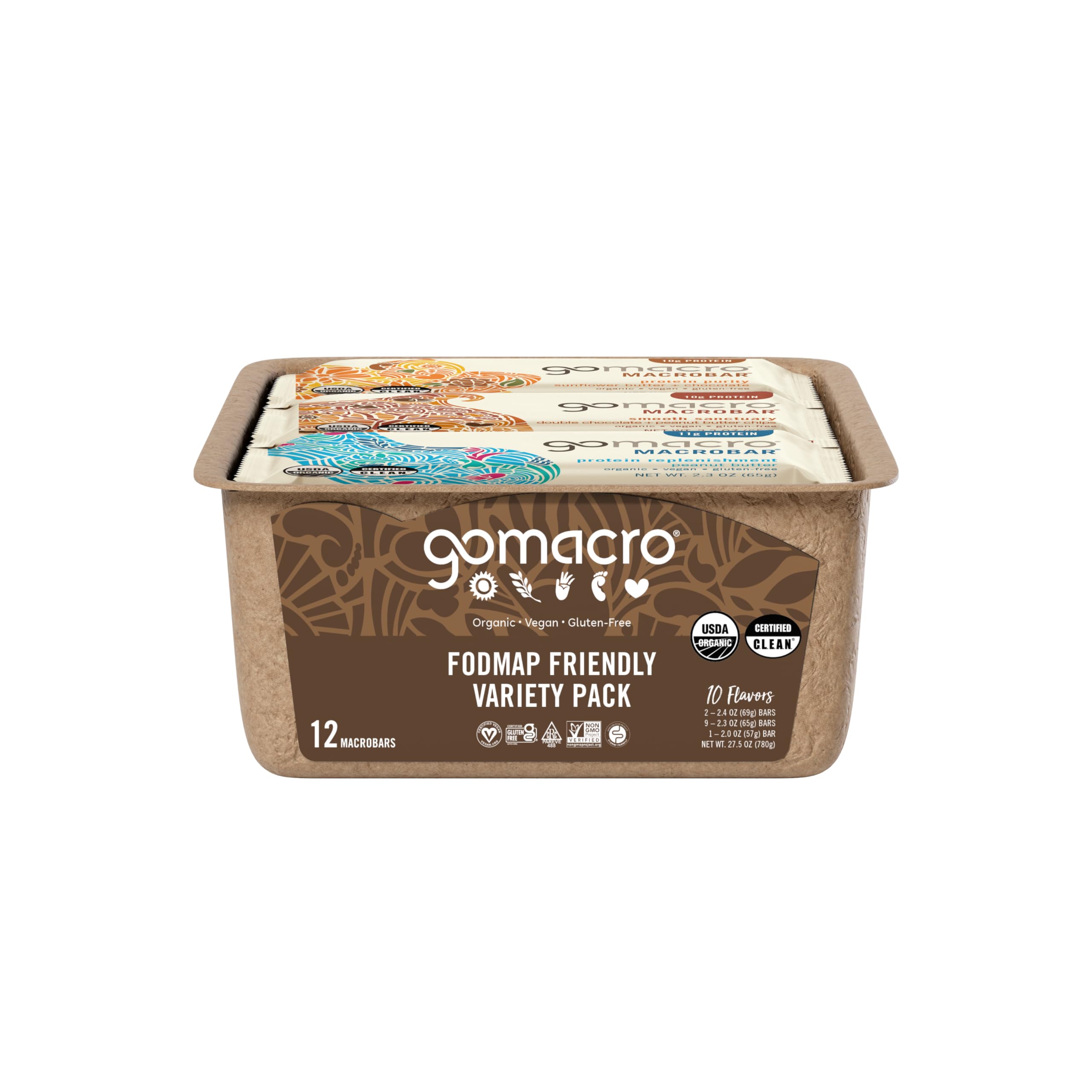 GoMacro MacroBar Dark Chocolate Almonds: satisfying bite with protein for post-workout moments.