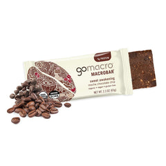 GoMacro MacroBar Mocha Chocolate Chip on-the-go snack for energy and satisfaction.
