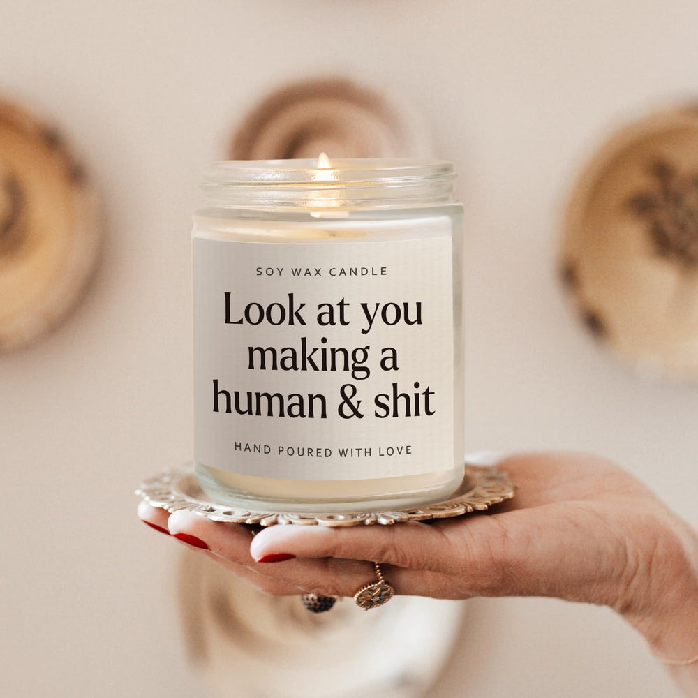 GoMelley new mom gift box candle, perfect for baby showers and first Mother's Day